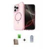 ieg™ iPhone 16 Pro Kılıf Kıvılcım Form Prime - Siyah Joko Magic 5D Cam + Raze Metal Kamera Lens - CLTM