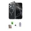ieg™ iPhone 16 Pro Kılıf Kıvılcım Form Prime - Siyah Joko Magic 5D Cam + Raze Metal Kamera Lens - CLTM