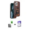ieg™ iPhone 16 Pro Kılıf Nova Form Koleksiyonu - Siyah Bilvis 5in1 3D Magic Cam Ekran Koruyucu + Raze Metal Kamera Lens - SH