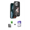 ieg™ iPhone 16 Pro Kılıf Nova Form Koleksiyonu - Siyah Bilvis 5in1 3D Magic Cam Ekran Koruyucu + Raze Metal Kamera Lens - SH