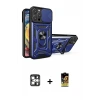 ieg™ iPhone 16 Pro Max Kılıf Ahenk Klasik - Siyah Buffer Cam Ekran Koruyucu + PVD Metal Kamera Lens - GS