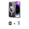 ieg™ iPhone 16 Pro Max Kılıf Ahenk Minimal Serisi - Siyah Joko Magic 5D Cam + PVD Metal Kamera Lens - SH