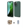 ieg™ iPhone 16 Pro Max Kılıf Ahenk Serisi - Siyah Joko Magic 5D Cam + Pers Alüminyum Kamera Lens - CLTM