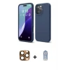 ieg™ iPhone 16 Pro Max Kılıf Ahenk Serisi - Siyah Joko Magic 5D Cam + Pers Alüminyum Kamera Lens - CLTM