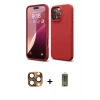 ieg™ iPhone 16 Pro Max Kılıf Ahenk Serisi - Siyah Joko Magic 5D Hayalet Cam + Pers Alüminyum Kamera Lens - CLTM