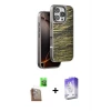 ieg™ iPhone 16 Pro Max Kılıf Atlas Minimal Özel Seri - Siyah Bilvis 5in1 3D Magic Cam Ekran Koruyucu + Raze Metal Kamera Lens - CLTM