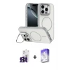 ieg™ iPhone 16 Pro Max Kılıf Çekirdek Klasik - Siyah Bilvis 5in1 3D Magic Cam Ekran Koruyucu + Bilvis Titan Kamera Lens - SH