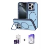ieg™ iPhone 16 Pro Max Kılıf Çekirdek Klasik - Siyah Bilvis 5in1 3D Magic Cam Ekran Koruyucu + Bilvis Titan Kamera Lens - SH