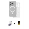 ieg™ iPhone 16 Pro Max Kılıf Çekirdek Klasik - Siyah Buffer Cam Ekran Koruyucu + Bilvis Titan Kamera Lens - TMGI