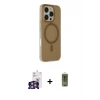 ieg™ iPhone 16 Pro Max Kılıf Çekirdek Modern Prime - Siyah Joko Magic 5D Hayalet Cam + Bilvis Titan Kamera Lens - GS