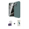 ieg™ iPhone 16 Pro Max Kılıf Eksen Form Prime - Şeffaf Pasifik Cam Ekran Koruyucu + Bilvis Titan Kamera Lens - SH