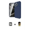 ieg™ iPhone 16 Pro Max Kılıf Eksen Form Prime - Siyah Buffer Cam Ekran Koruyucu + PVD Metal Kamera Lens - GS