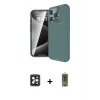 ieg™ iPhone 16 Pro Max Kılıf Eksen Form Prime - Siyah Joko Magic 5D Hayalet Cam + PVD Metal Kamera Lens - SH