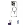 ieg™ iPhone 16 Pro Max Kılıf Eksen Klasik Koleksiyonu - Siyah Joko Magic 5D Cam + Bilvis Titan Kamera Lens - SH
