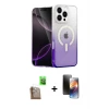 ieg™ iPhone 16 Pro Max Kılıf Eksen Minimal Özel Seri - Siyah 3D Antistatik Mat Seramik Nano Ekran Koruyucu + Raze Metal Kamera Lens - CLTM
