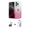 ieg™ iPhone 16 Pro Max Kılıf Eksen Minimal Özel Seri - Siyah Bilvis 3X AR HD Cam Ekran Koruyucu + Bilvis Titan Kamera Lens - TMGI