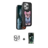 ieg™ iPhone 16 Pro Max Kılıf İz Minimal Koleksiyonu - Siyah 360 Mat Full Body Arka Koruyucu + Pers Alüminyum Kamera Lens - GS