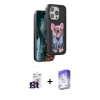 ieg™ iPhone 16 Pro Max Kılıf İz Minimal Koleksiyonu - Siyah Bilvis 5in1 3D Magic Cam Ekran Koruyucu + Bilvis Titan Kamera Lens - TMGI