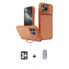 ieg™ iPhone 16 Pro Max Kılıf İz Modern Prime - Siyah Joko Magic 5D Cam + PVD Metal Kamera Lens - GS
