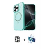 ieg™ iPhone 16 Pro Max Kılıf Kıvılcım Form Prime - Siyah 3D Antistatik Seramik Nano Ekran Koruyucu + PVD Metal Kamera Lens - GS