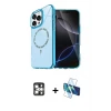ieg™ iPhone 16 Pro Max Kılıf Kıvılcım Form Prime - Siyah 3D Antistatik Seramik Nano Ekran Koruyucu + PVD Metal Kamera Lens - GS