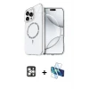 ieg™ iPhone 16 Pro Max Kılıf Kıvılcım Form Prime - Siyah 3D Antistatik Seramik Nano Ekran Koruyucu + PVD Metal Kamera Lens - GS