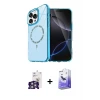 ieg™ iPhone 16 Pro Max Kılıf Kıvılcım Form Prime - Siyah Bilvis 5in1 5D Magic Hayalet Cam Ekran Koruyucu + Bilvis Titan Kamera Lens - GS