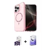 ieg™ iPhone 16 Pro Max Kılıf Kıvılcım Form Prime - Siyah Bilvis 5in1 5D Magic Hayalet Cam Ekran Koruyucu + Bilvis Titan Kamera Lens - GS