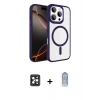 ieg™ iPhone 16 Pro Max Kılıf Kıvılcım Prime - Siyah Joko Magic 5D Cam + PVD Metal Kamera Lens - SH