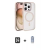 ieg™ iPhone 16 Pro Max Kılıf Kıvılcım Prime - Siyah Joko Magic 5D Cam + PVD Metal Kamera Lens - SH