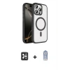 ieg™ iPhone 16 Pro Max Kılıf Kıvılcım Prime - Siyah Joko Magic 5D Cam + PVD Metal Kamera Lens - SH