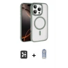 ieg™ iPhone 16 Pro Max Kılıf Kıvılcım Prime - Siyah Joko Magic 5D Cam + PVD Metal Kamera Lens - SH