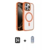 ieg™ iPhone 16 Pro Max Kılıf Kıvılcım Prime - Siyah Joko Magic 5D Cam + PVD Metal Kamera Lens - SH