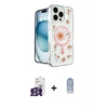 ieg™ iPhone 16 Pro Max Kılıf Kozmos Doku - Siyah Joko Magic 5D Cam + Bilvis Titan Kamera Lens - GS