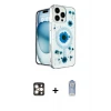 ieg™ iPhone 16 Pro Max Kılıf Kozmos Doku - Siyah Joko Magic 5D Cam + PVD Metal Kamera Lens - GD
