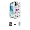 ieg™ iPhone 16 Pro Max Kılıf Kozmos Doku - Siyah Joko Magic 5D Cam + PVD Metal Kamera Lens - GD
