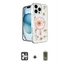 ieg™ iPhone 16 Pro Max Kılıf Kozmos Doku - Siyah Joko Magic 5D Hayalet Cam + PVD Metal Kamera Lens - GS