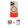 ieg™ iPhone 16 Pro Max Kılıf Kozmos Form Özel Seri - Siyah Bilvis 5in1 3D Magic Cam Ekran Koruyucu + Pers Alüminyum Kamera Lens - CLTM
