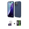 ieg™ iPhone 16 Pro Max Kılıf Kozmos Yansıma Özel Seri - Şeffaf 360 Full Body Arka Koruyucu + Bilvis Titan Kamera Lens - GS
