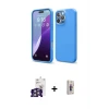 ieg™ iPhone 16 Pro Max Kılıf Kozmos Yansıma Özel Seri - Siyah Bilvis 3D Cam Ekran Koruyucu + Bilvis Titan Kamera Lens - GS