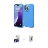 ieg™ iPhone 16 Pro Max Kılıf Kozmos Yansıma Özel Seri - Siyah Bilvis 3D Cam Ekran Koruyucu + Bilvis Titan Kamera Lens - TMGI
