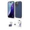 ieg™ iPhone 16 Pro Max Kılıf Kozmos Yansıma Özel Seri - Siyah Bilvis 3X AR HD Cam Ekran Koruyucu + Bilvis Titan Kamera Lens - TMGI