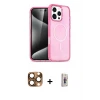 ieg™ iPhone 16 Pro Max Kılıf Nova Asil Prime - Siyah Bilvis 3D Cam Ekran Koruyucu + Pers Alüminyum Kamera Lens - CLTM