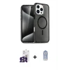 ieg™ iPhone 16 Pro Max Kılıf Nova Asil Prime - Siyah Joko Magic 5D Cam + Bilvis Titan Kamera Lens - GS