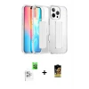 ieg™ iPhone 16 Pro Max Kılıf Nova Işık Koleksiyonu - Siyah Buffer Cam Ekran Koruyucu + Raze Metal Kamera Lens - BZ