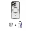 ieg™ iPhone 16 Pro Max Kılıf Nova Işık Özel Seri - Siyah Bilvis 3X AR HD Cam Ekran Koruyucu + Pers Alüminyum Kamera Lens - GS