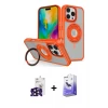 ieg™ iPhone 16 Pro Max Kılıf Nova Minimal Serisi - Siyah Bilvis 5in1 5D Magic Hayalet Cam Ekran Koruyucu + Bilvis Titan Kamera Lens - SH