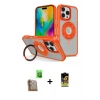 ieg™ iPhone 16 Pro Max Kılıf Nova Minimal Serisi - Siyah Buffer Cam Ekran Koruyucu + Raze Metal Kamera Lens - CLTM