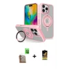 ieg™ iPhone 16 Pro Max Kılıf Nova Minimal Serisi - Siyah Buffer Cam Ekran Koruyucu + Raze Metal Kamera Lens - CLTM