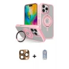 ieg™ iPhone 16 Pro Max Kılıf Nova Minimal Serisi - Siyah Joko Magic 5D Cam + Pers Alüminyum Kamera Lens - CLTM